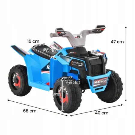 Elektryczny Mini Quad dla dzieci 40 x 68 x 47 cm